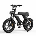 Adult V8 electric bicycle, 25 km range, hydraulic disc brakes, 20 inch tires, mountain bike, electric bicycle, front rack, removable battery, fully terrain-adaptive—suitable for off-road, urban, and mountain riding.