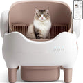 Automatic Cat Litter Box Self-Cleaning Cat Litter Box Open-Top (Coffee)