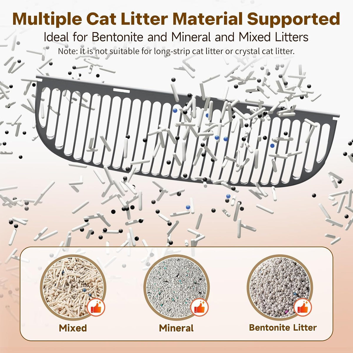 Open Top Design Automatic Cat Litter Box,Self Cleaning Litter Box for Multiple Cats & Senior Cats,App Control with Safty Sensors,Low Odor, Incledes Trash Bags,Grey