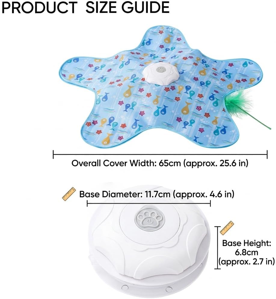 Interactive Cat Toy Automatic Moving Feathers Kitten Toys
